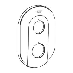Grohe Rosette, 47526L00, Weiß, 47526L00... GROHE-47526L00 4005176188503 (Abb. 1)
