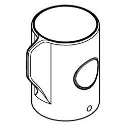 Grohe Absperrgriff mit Spartaste für Grohtherm 800, Mattschwarz, 479802430... GROHE-479802430 4067393030768 (Abb. 1)