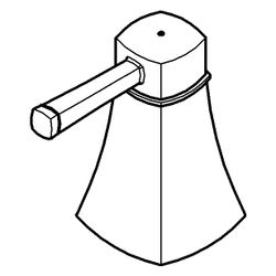 Grohe Griffpaar für Grandera, Metall, Markierung Blau/Rot, Chrom/Gold, 48325IG0... GROHE-48325IG0 4005176373220 (Abb. 1)