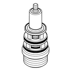 Grohe Umstellung für Wannenbatterien 1/2", Wand-/Bodenmontage, automatische Umst. Wanne... GROHE-48407DC0 4005176479328 (Abb. 1)
