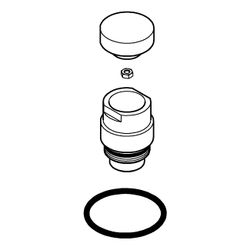 Grohe Umstellknopf für 5-Loch-Wannenkombination, Chrom, 48411000... GROHE-48411000 4005176479380 (Abb. 1)