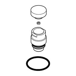Grohe Umstellknopf für 5-Loch-Wannenkombination, Hard Graphite gebürstet, 48411AL0... GROHE-48411AL0 4005176637926 (Abb. 1)