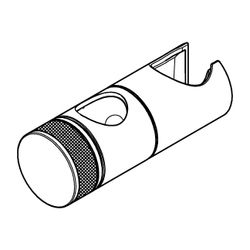Grohe Gleitelement für Rainshower SmartActive Brausestangen, schwenkbarer Halter zur Hö... GROHE-48424AL0 4005176674686 (Abb. 1)