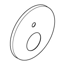 Grohe Rosette rund für Einhandmischer-Fertigmontageset mit 2-Wege-Umstellung, Chrom, 48... GROHE-48429000 4005176486173 (Abb. 1)