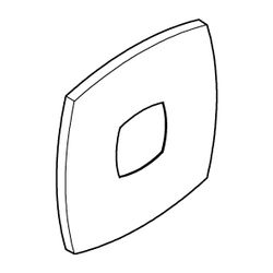 Grohe Rosette für Einhandmischer-Fertigmontageset, Wandrosette, verdeckte Befestigung, ... GROHE-48432000 4005176486838 (Abb. 1)