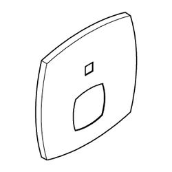 Grohe Rosette für Einhandmischer-Fertigmontageset mit 2-Wege-Umstellung, organisch, 6 G... GROHE-48433000 4005176486845 (Abb. 1)