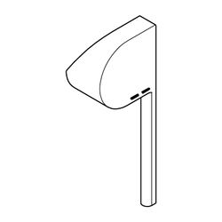 Grohe Hebel für Einhandmischer-Wanne/Brause Wand-/Bodenmontage, Hard Graphite gebürstet... GROHE-48450AL0 4005176619267 (Abb. 1)