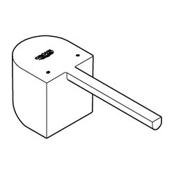 Grohe Hebel für Einhandmischer-Waschtisch Einlochmontage, Hard Graphite gebürstet... GROHE-48452AL0 4005176619304 (Abb. 1)