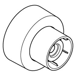 Grohe S-Anschluss mit Schalldämpfer und Schraubrosette, 1/2" x 3/4", 7,5mm Verstellbark... GROHE-48453GN0 4067393130802 (Abb. 1)