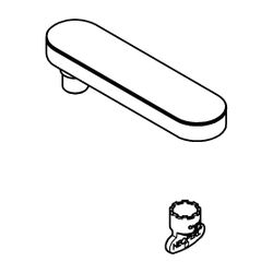 Grohe Auslaufbrause Supersteel mit herausziehbarem Auslauf für Einhand-Waschtischbatter... GROHE-48454DC0 4005176619359 (Abb. 1)