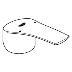 Grohe Hebel für Eurosmart, Metall, Mattschwarz, 485482430... GROHE-485482430 4067393031192 (Abb. 1)