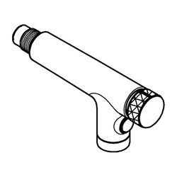 Grohe Spülbrause, 2 Strahlarten, mit Geschirrbrause, mit Rückschlagklappe, Chrom, 48600... GROHE-48600000 4005176755354 (Abb. 1)