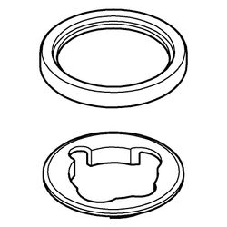 Grohe Rosette rund für Waschtischbatterie ohne Zugstange, Cool Sunrise, 48603GL0... GROHE-48603GL0 4005176759536 (Abb. 1)