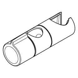 Grohe Gleitelement für Tempesta Brausestangen, schwenkbarer Halter, Mattschwarz, 48609... GROHE-486092430 4067393029717 (Abb. 1)