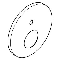 Grohe Rosette rund für Einhandmischer-Fertigmontageset mit 2-Wege-Umstellung, 6 Grad au... GROHE-48616DA0 4005176773792 (Abb. 1)