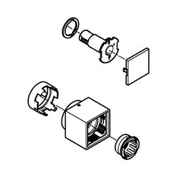 Grohe Temperaturwählgriff eckig für Thermostat-Fertigmontageset, SafeStop Sicherheitssp... GROHE-49091AL0 4005176619441 (Abb. 1)