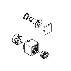 Grohe Temperaturwählgriff eckig für Thermostat-Fertigmontageset, SafeStop Sicherheitssp... GROHE-49091DC0 4005176619458 (Abb. 1)