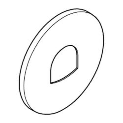 Grohe Rosette rund für Einhandmischer-Fertigmontagesets, Supersteel, verdeckte Rosetten... GROHE-49116DC0 4005176619601 (Abb. 1)
