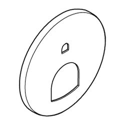 Grohe Rosette rund für Einhandmischer-Fertigmontageset Supersteel, mit 2-Wege Umstellun... GROHE-49118DC0 4005176619649 (Abb. 1)