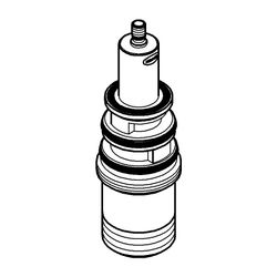 Grohe Umstellung Nickel gebürstet, für Einhebelmischer und Thermostate, Wandmontage, au... GROHE-65655EN0 4005176437809 (Abb. 1)