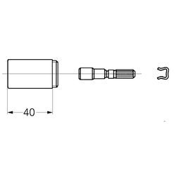 Grohe Verlängerungsset, 40mm, für UP-Ventile DN 15, Gold, 06427G00... GROHE-06427G00  (Abb. 1)