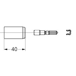 Grohe Verlängerungsset, 40mm, für UP-Ventile 3/4"/1"/1 1/4" und Mehrwege-Umstellungen 1/2", Weiß, 06... GROHE-06428L00  (Abb. 1)