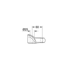 Grohe Gleitelement, Hard Graphite, 06659A00... GROHE-06659A00  (Abb. 1)