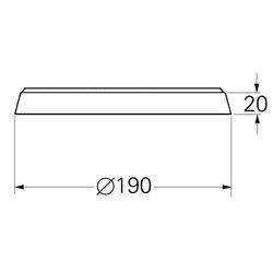 Grohe Distanzstück für Automatic 2000 für zu flachen Einbau, Weiß, 08935L00... GROHE-08935L00  (Abb. 1)