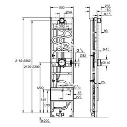 Grohe Rapido Duschrahmen Duo Heat Recovery für DUO Brausen UP, mit Wärmerückgewinnung... GROHE-1057869990 4067393055679 (Abb. 1)