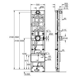 Grohe Rapido Duschrahmen Duo Heat Recovery plus für DUO Brausen UP, mit Wärmerückgewi... GROHE-1057879990 4067393055686 (Abb. 1)
