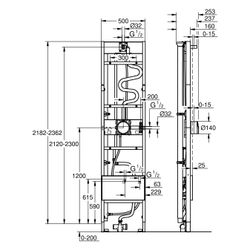 Grohe Rapido Duschrahmen Mono Heat Recovery für MONO Brausen UP, mit Wärmerückgewinnu... GROHE-1057889990 4067393055693 (Abb. 1)