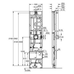 Grohe Rapido Duschrahmen Mono Heat Recovery plus für MONO Brausen UP, mit Wärmerückge... GROHE-1057899990 4067393056102 (Abb. 1)