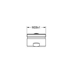 Grohe Sistra Strahlregler, AG M28x1, Durchflussklasse M, 60-70l/min bei 3 bar, Velourchrom, 13907RR0... GROHE-13907RR0  (Abb. 1)