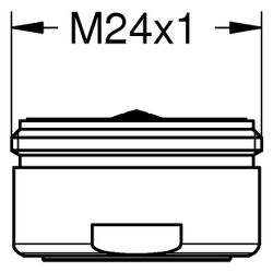 Grohe Mousseur-Strahlregler, Außengewinde M24x1, Durchflussklasse D, 34,8-37,8l/min bei... GROHE-13941KF0 4067393030591 (Abb. 1)