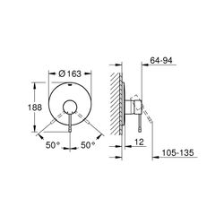 Grohe Essence Einhand-Brausebatterie, Fertigmontageset für Rapido E, Warm Sunset gebürs... GROHE-19286DL1 4005176426728 (Abb. 1)