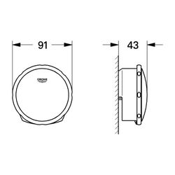 Grohe Talentofill Wannenfüll-, Ab- und Überlaufgarnitur, Mattschwarz, zur Kombination ... GROHE-199522430 4067393021810 (Abb. 1)