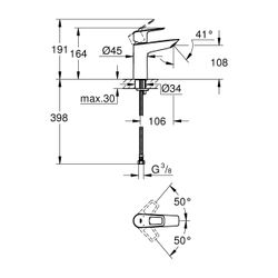 Grohe BauLoop Einhand-Waschtischbatterie 1/2" M-Size chrom 23917001... GROHE-23917001 4005176555787 (Abb. 1)