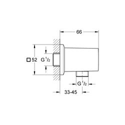 Grohe Allure Brilliant Wandanschlussbogen, G 1/2", Metall, Hard Graphite, 27707A00... GROHE-27707A00 4005176490941 (Abb. 1)