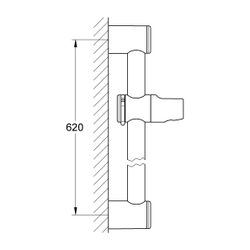 Grohe Relexa Brausestange 600mm, Chrom, 28620000... GROHE-28620000 4005176041259 (Abb. 1)