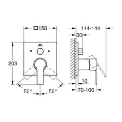 Grohe Allure Einhandbatterie, Warm Sunset, 3-Wege Umstellung, Fertigmontageset für Rapi... GROHE-29176DA1 4005176500534 (Abb. 1)