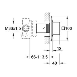 Grohe Allure Brilliant 5-Wege-Umstellung Hard Graphite gebürstet, Fertigmontageset für ... GROHE-29399AL0 4005176754203 (Abb. 1)