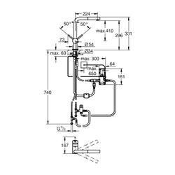 Grohe Minta Touch Elektronische 1-Loch-Einhand-Spültischbatterie, L-Auslauf, Chrom, her... GROHE-31360001 4005176343025 (Abb. 1)