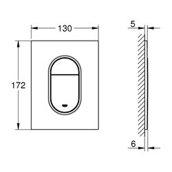 Grohe Arena Cosmopolitan S Abdeckplatte warm sunset 37624DA0... GROHE-37624DA0 4005176529061 (Abb. 1)