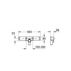 Grohe Rapid SL Armaturenhalterung für Küchenspüle Leichtbau-Ständerwand, Stahl, 38437000... GROHE-38437000  (Abb. 1)