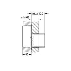 Grohe Verlängerungsset, 50mm, für Rapido U oder Rapido UMB, 38896000... GROHE-38896000  (Abb. 1)