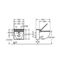 Grohe Sensia IGS Dusch-WC Komplettanlage für Unterputzspülkästen, Wandmontage, Alpinweiß/Schwarz, 39... GROHE-39111LK0  (Abb. 1)