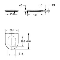Grohe Essence WC-Sitz Keramik mit Deckel SoftClose Alpinweiß... GROHE-39577001 4067393022152 (Abb. 1)