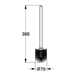 Grohe Ersatzbürste, Velourchrom, 40206RR0... GROHE-40206RR0 4005176170935 (Abb. 1)