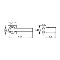 Grohe Allure WC-Papierhalter, Toilettenpapierhalter Warm Sunset ohne Deckel... GROHE-40279DA1 4005176532092 (Abb. 1)