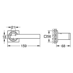 Grohe Allure WC-Papierhalter, Toilettenpapierhalter ohne Deckel, Satin Steel, 40279MS1... GROHE-40279MS1 4005176945472 (Abb. 1)